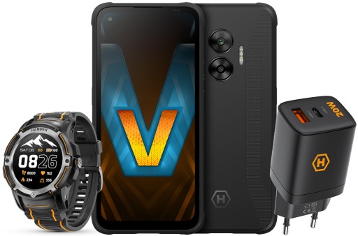 Smartfon Hammer Blade V 5G 5000mah IP69 + Ładowarka i Watch Plus