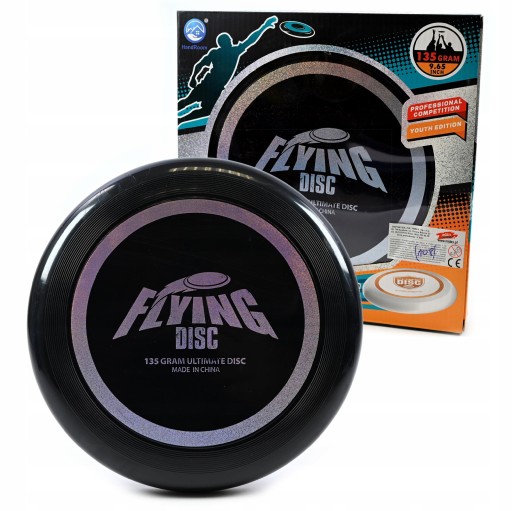 DYSK DO RZUCANIA FRISBEE 135G 24CM CZARNY LATAJĄCY TALERZ