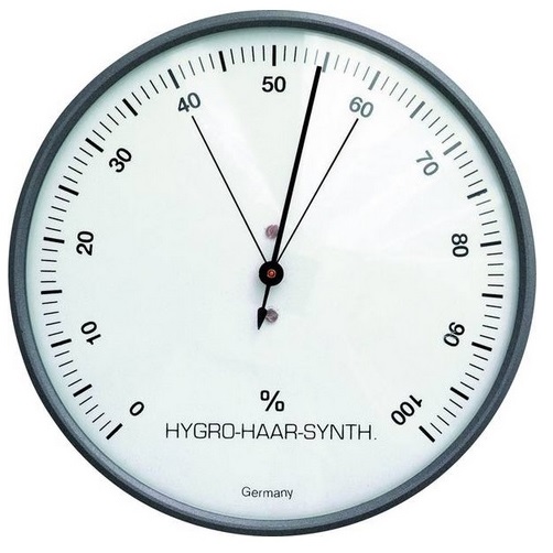 Higrometr analogowy wilgotnościomierz powietrza 0-100% HQ TFA GERMANY