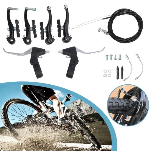 ZESTAW HAMULCÓW ROWEROWYCH V-BRAKE, UNIWERSALNY ZESTAW HAMULCÓW ROWEROWYCH