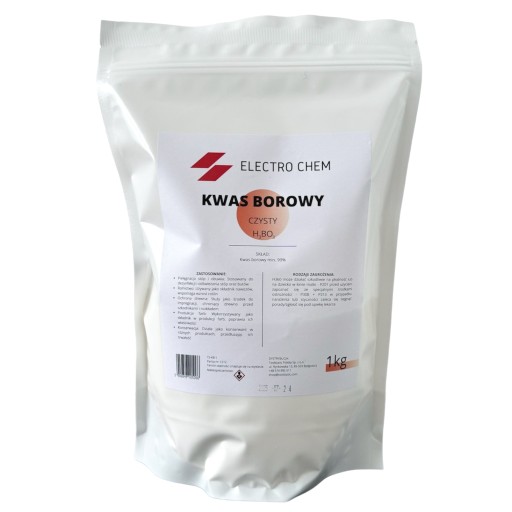 KWAS BOROWY - CZYSTY 99,9% - PROSZEK DO STÓP I BUTÓW 1KG