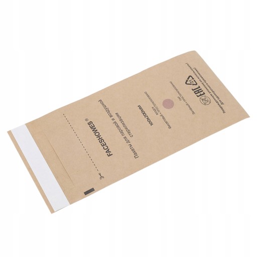 PAPIEROWE TOREBKI DO STERYLIZACJI NARZĘDZI 100 SZT ROZMIAR 100 X 200 MM