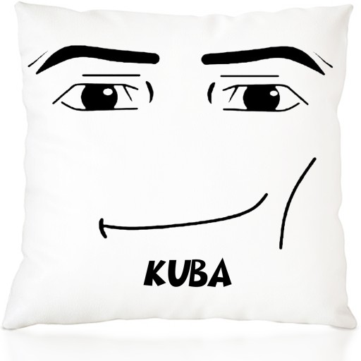 PODUSZKA Man Face Roblox Dla Fanów + Imię Prezent