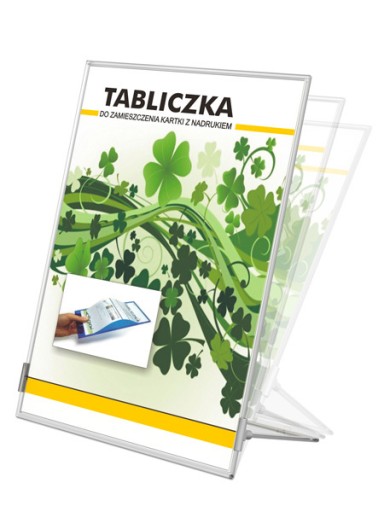 STOJAK PREZENTACYJNY TABLICZKA A4 Panta Plast