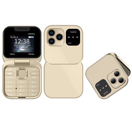 SERVO i16 Pro Dual SIM Card 2G Flip Foldable Feature Phone