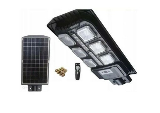 LAMPA Latarnia LED SOLARNA ULICZNA 200W Naświetlacz Solarny Mocny + Pilot
