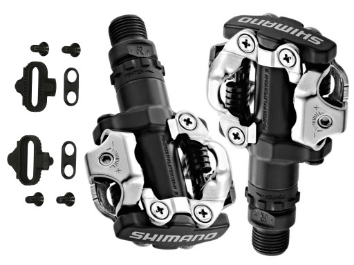 PEDAŁY SHIMANO SPD PD-M520 + BLOKI MTB CZARNE