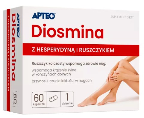 DIOSMINA Z HESPERYDYNĄ lekkie nogi Apteo 60 kaps.