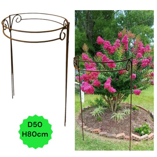 Stylowa SOLIDNA Podpora róż hortensji roślin krzewów Podpórki D50 H 80cm