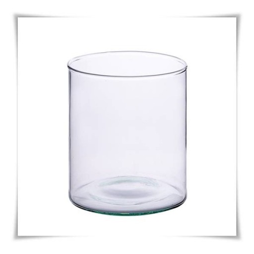 Tuba szklana, wazon cylindryczny H-20 cm D-15 cm /