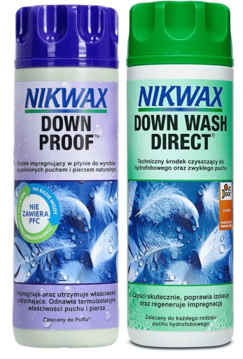 NIKWAX Down Wash Direct + Down Proof 2x300ml PUFF
