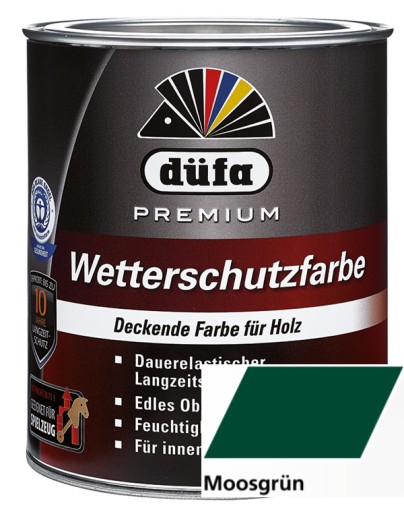 DUFA PREMIUM WETTERSCHUTZFARBE 2,5 L ZIELEŃ MCHU