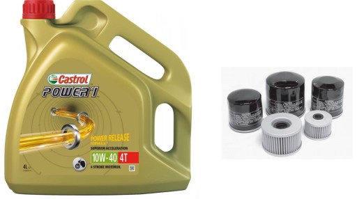 CASTROL POWER1 GPS 4T 10W40 4L OLEJ + FILTR GRATIS