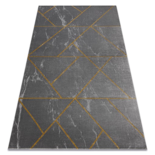 STYLOWY DYWAN 120x170 cm MARMUR szary/złoty #AF461