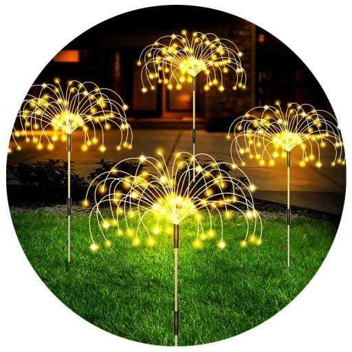 4x LAMPA SOLARNA OZDOBA OGRODOWA DMUCHAWCE 150 LED