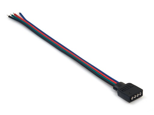 ZŁĄCZKA DO TAŚMY LED RGB GNIAZDO 4-PIN DRABINKA