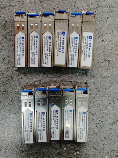 Moduł SFP FiberWorks 1,25Gbps TX1310/RX1490nm 11db