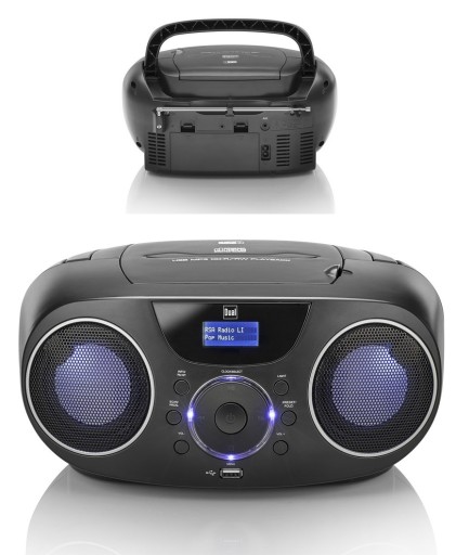 DUAL przenośny boombox radio CD DAB+ FM USB CD Bluetooth LED Disco DPCR 20S