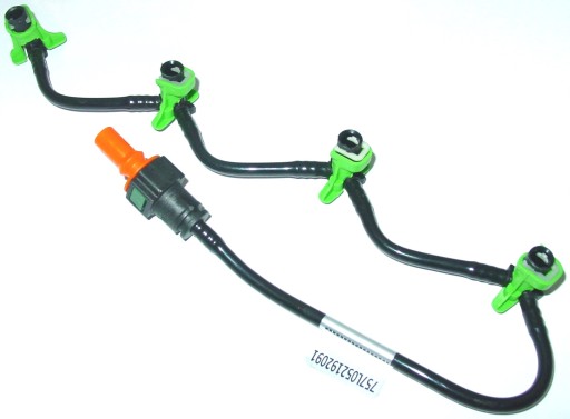 Przewód przelewowy powrotny wtrysk. Ford 1,6 TDCI