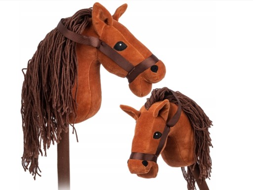 KONIK na patyku GŁOWA na kiju z dźwiękiem KOŃ do galopowania HOBBY HORSE
