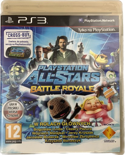 PLAYSTATION ALL-STARS BATTLE ROYAL płyta bdb komplet PL PS3