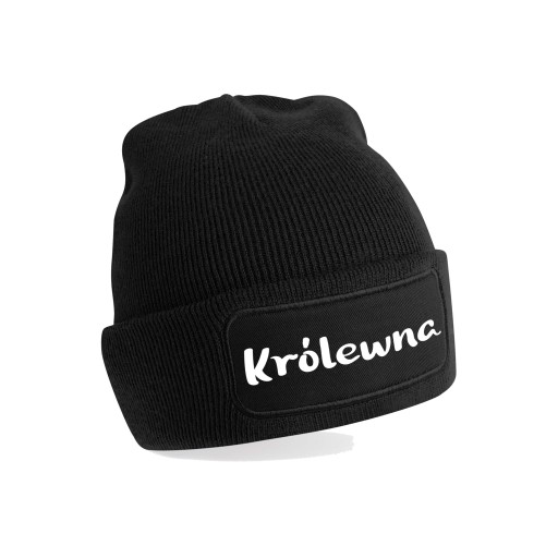 Czapka Bawełniana Zimowa BEANIE KRÓLEWNA PREZENT mikołajki urodziny
