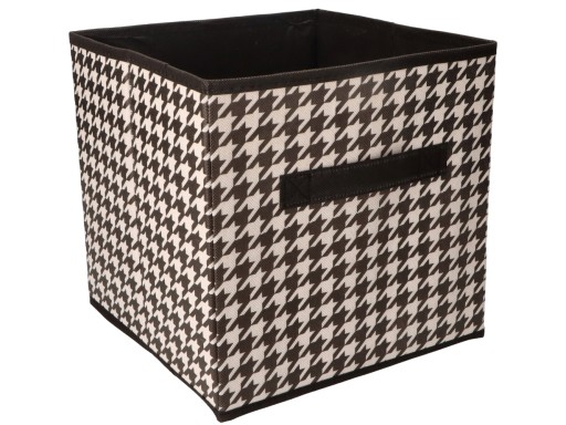 Tekstylne PUDEŁKO KOSZ ORGANIZER 25 x 25 x 25 cm - do SZAFY GARDEROBY