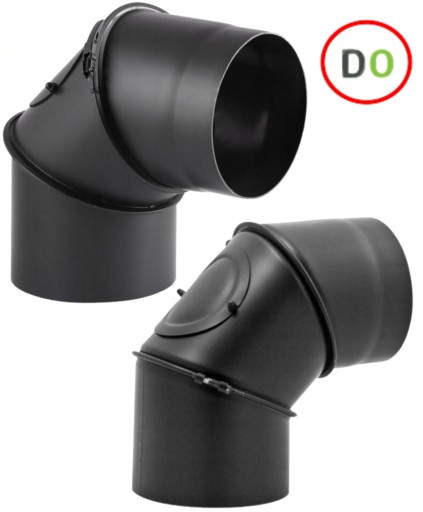 KOLANO PIECOWE DYMNE KOMINOWE fi 150mm ŻAROODPORNE