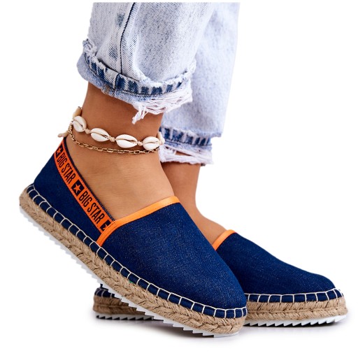 DAMSKIE ESPADRYLE BIG STAR JJ274877 GRANATOWE 38