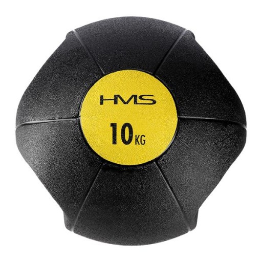 PIŁKA LEKARSKA Treningowa z UCHWYTAMI 10 KG HMS