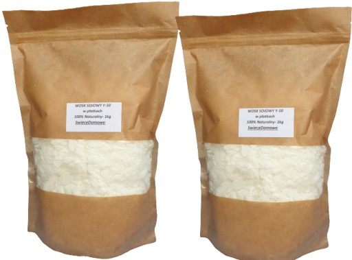 Wosk SOJOWY do świec Sojowych Naturalny EKO 2KG