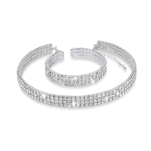 KOMPLET SREBRNY Z CYRKONIAMI BIJOUX 3