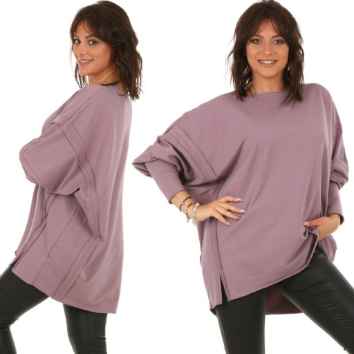 F637 TUNIKA oversize KIMONO przeszycia