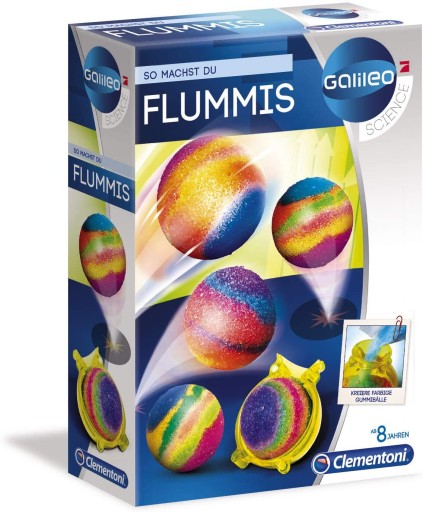 Jumping planet rubbers, experimental set