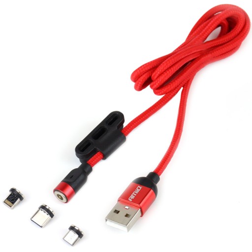KABEL Lightning USB-C micro MAGNETYCZNE KOŃCÓWKI