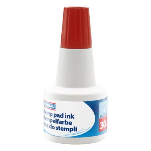 DONAU TUSZ DO STEMPLI PIECZĄTEK 30ML CZERWONY