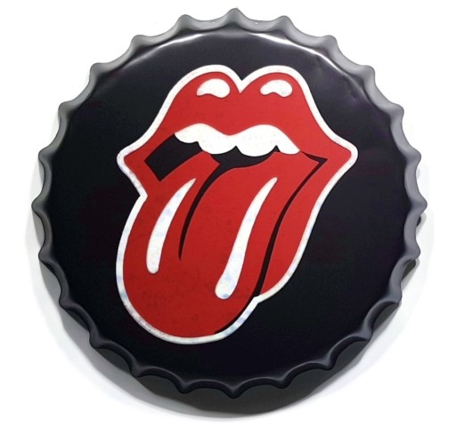 The Rolling Stones Język Blaszany Kapsel Duży 40Cm