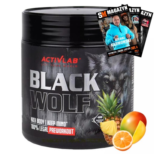 ACTIVLAB BLACK WOLF 300g PRZEDTRENINGÓWKA MOC SIŁA WYDOLNOŚĆ WYTRZYMAŁOŚĆ