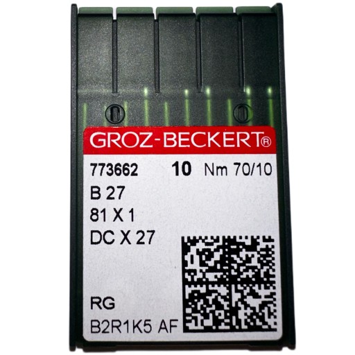 IGŁY DO MASZYN SZWALNICZYCH GROZ BECKERT OVERLOCK OSTRE B27 DCx27 70/10R