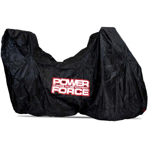 POKROWIEC MOTOCYKL Z KUFREM Power Force czarny XL