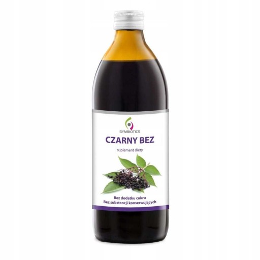 Czarny Bez 1l Sok z Czarnego Bzu 1000ml Bez Cukru