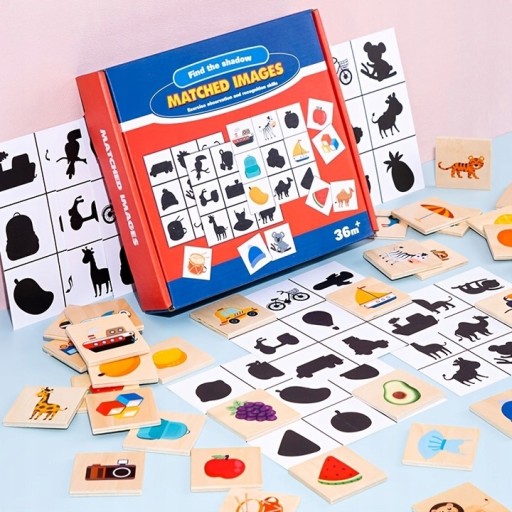 PUZZLE MONTESSORI DREWNIANA UKŁADANKA LOGICZNA
