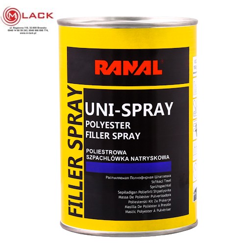 RANAL SZPACHLA NATRYSKOWA UNI-SPRAY 1,2 KG