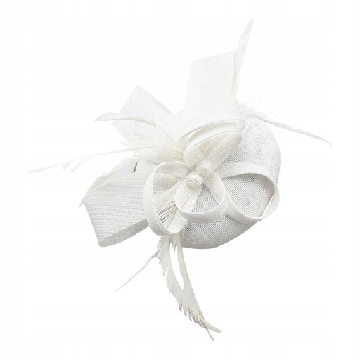Bow Feather Opaska Fascinator Kapelusz Wesela