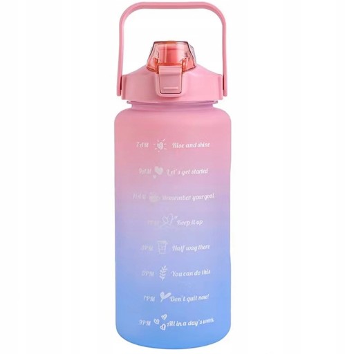 BIDON BUTELKA NA WODĘ WATER JUG 2000ML Z SŁOMKĄ