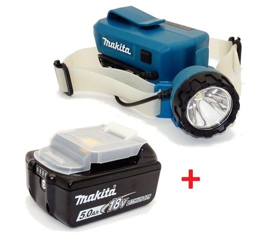 MAKITA DML800 + 5.0Ah LATARKA CZOŁOWA 14,4 V / 18V