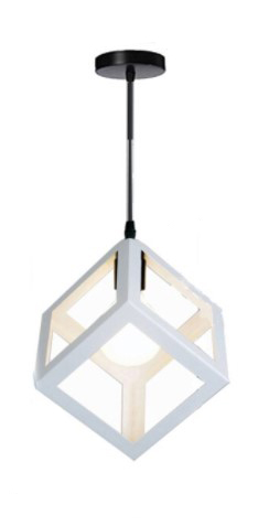 LAMPA WISZĄCA SUFITOWA LOFT BIAŁA NOWOCZESNA ŻYRANDOL INDUSTRIALNA