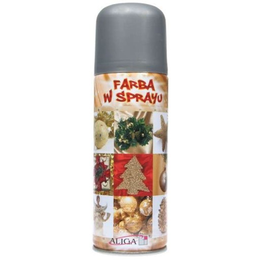 Farba w sprayu dekoracyjna SREBRNA w puszce