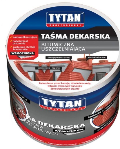 TYTAN TAŚMA DEKARSKA WZMACNIANA 15CM 10MB ANTRACYT