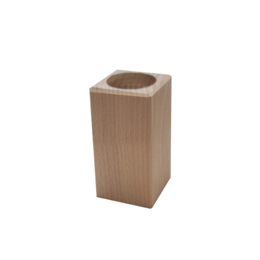 Świecznik pojedynczy 10cm PROSTOKĄT decoupage
